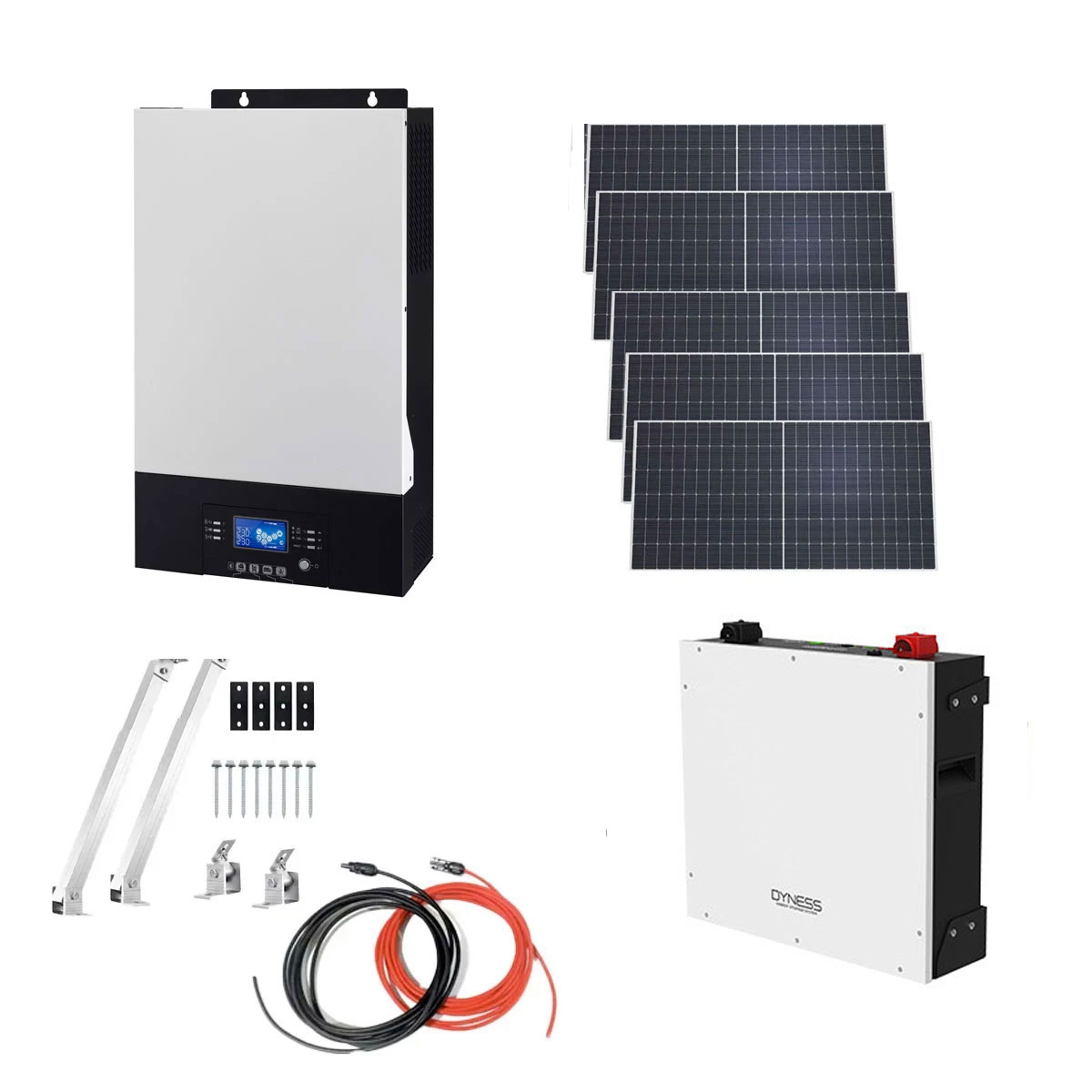 Kit Solar 5000W Híbrido: Energía Sostenible y Eficiente